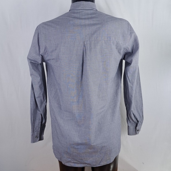 1999 Burberry USA Small gray casual preppy office button-down shirt - Picture 3 of 6